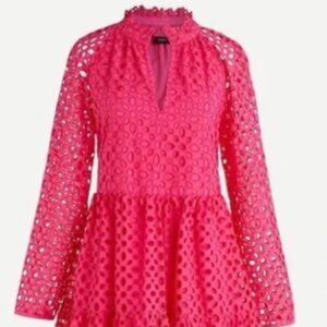 J. Crew Rebecca Tiered Eyelet Dress